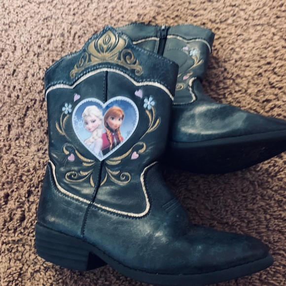 frozen cowboy boots